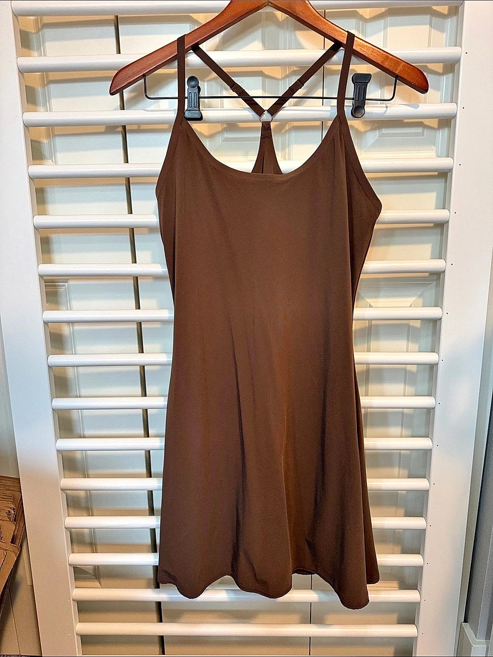 Outdoor Voices The Exercise Dress Mini Brown Small
